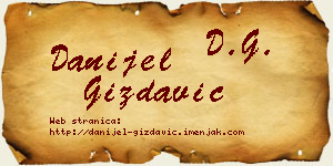 Danijel Gizdavić vizit kartica